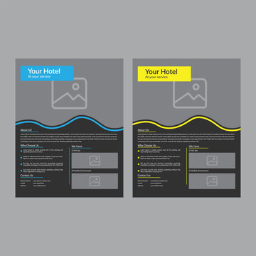 creative travel flyer design template