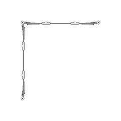 Hand Draw Corner Shapes Flower Decoration Vector Design Doodle Sketch Style For Wedding And Banner