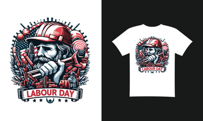 1st may labour day T-Shirt Design,