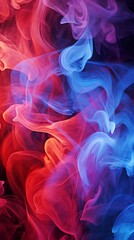 streams of colorful smoke floating in the air. vibrant spectrum colors, color splash. abstract bright expressive detailed background.