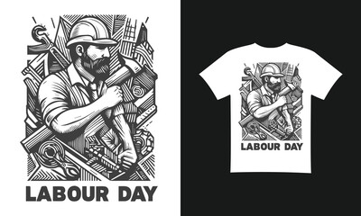1st may labour day T-Shirt Design,