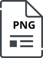 PNG file Icon minimal outline with symbols