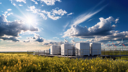 Snowy sanctuary: Eco-conscious energy nestled in winter tranquility