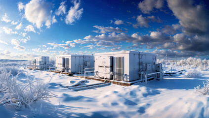 Sustainable solitude: Battery energy system in a snowy wonderland