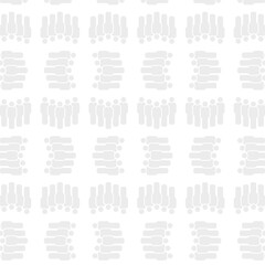 Obraz premium Group of people seamless pattern isolated on white background