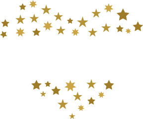 Heart Shape filled with Stars Valentine's Day Name Tag