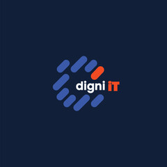 Digni it concept logo
