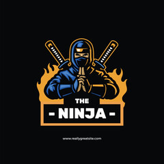 The Ninja logo design