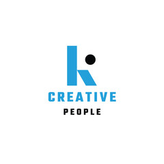 Creative people logo desing 
