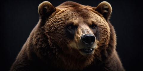 Obraz premium Grizzly Majesty in the Shadows