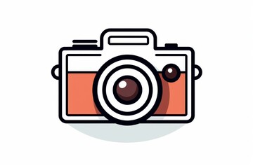 Camera vector icon on white background