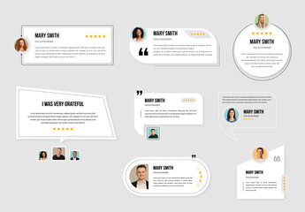 Testimonials Review And Quotes Template