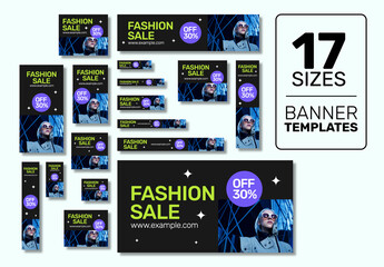 Fashion Sale Web Banner Ads