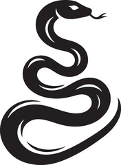 Fototapeta premium Snake silhouette of vector illustration
