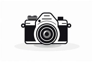 Camera vector icon on white background