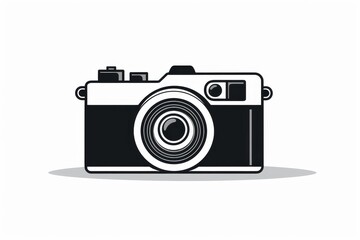 Camera vector icon on white background