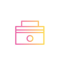 bag handbag suitcase line gradient icon
