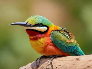 Obraz premium Colorful Bird Art color generative AI Photo