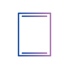 footer header paper line gradient icon