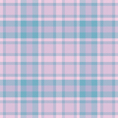 Mixed vector check seamless, scratch textile fabric plaid. Nostalgic texture tartan pattern background in light and cyan colors.