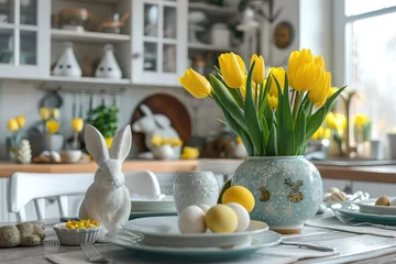 Fotobehang Festive Easter table © Zaleman