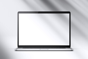 Realistic Laptop Screen Mockup 3d Rendering