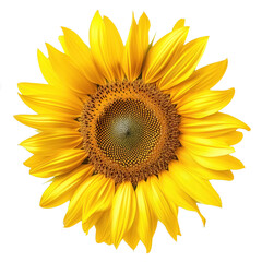 sunflower flower isolated on white
