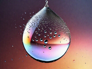 Burbujas de vida - Fondo abstracto de agua - obrazy, fototapety, plakaty