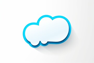 Fototapeta premium Speech bubble chat cloud icon illustration.
