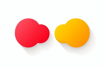 Speech bubble chat cloud icon illustration.