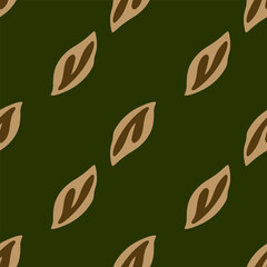 Fototapeta premium Elegant vector pattern with green foliage.