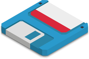 Floppy disk is old technology for decorate
