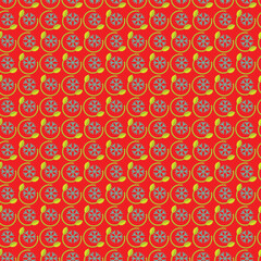 Free vector flat design small flowers pattern design