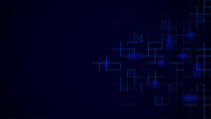 Obraz premium Minimalistic vector texture with linear squares pattern. Creative idea of modern design with abstract geometric background