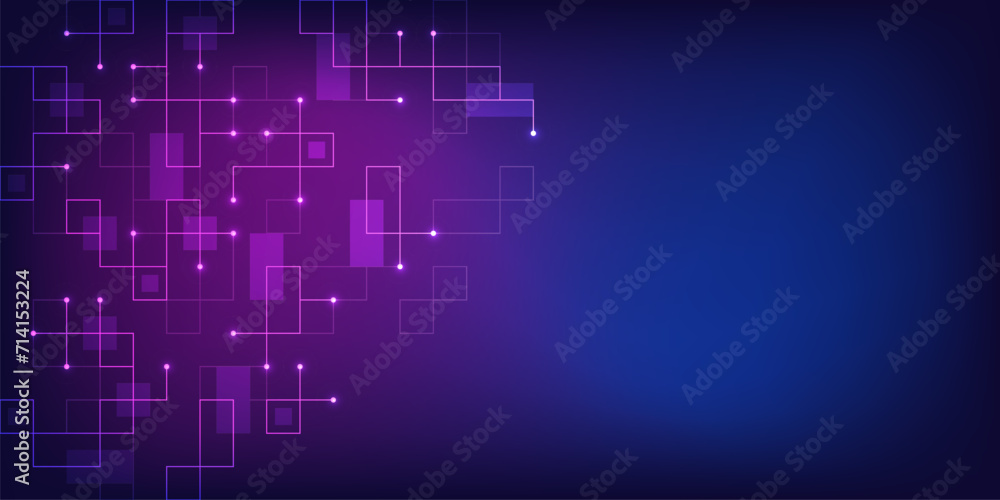 Wall mural minimalistic vector texture with linear squares pattern. creative idea of modern design with abstrac
