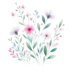 Floral Water Color Background