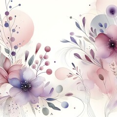 Floral Water Color Background