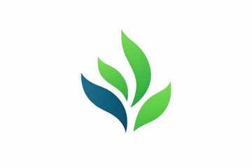 Leaf logo illustration icon