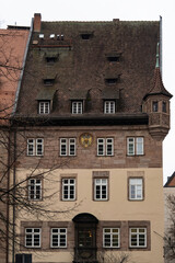 Fototapeta na wymiar Facades of the city of Nuremberg (Germany)