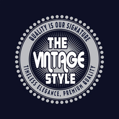 the vintage style