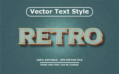 vintage retro text style