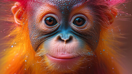 Detailed Illustration Print Colorful Baby