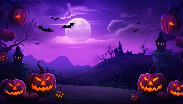 Halloween pruple background lfk