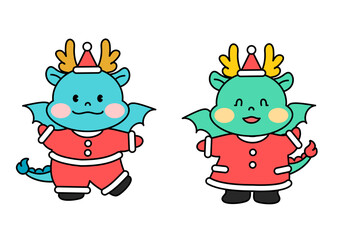 청룡 캐릭터 일러스트