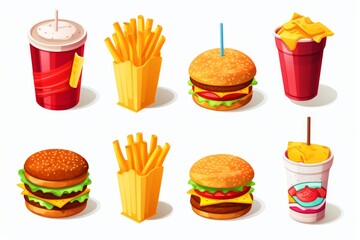 Fast food conceptllustration