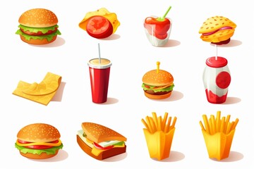 Fast food conceptllustration