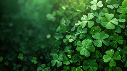 Tuinposter St. patrick's day background on green © Cheetose