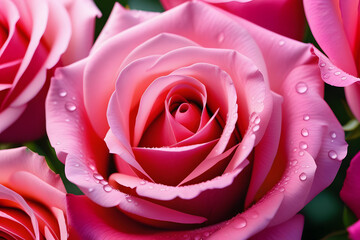 pink rose close up. 