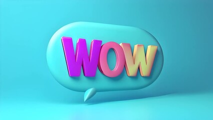 Vibrant WOW Reaction Bubble - Powered by Adobe