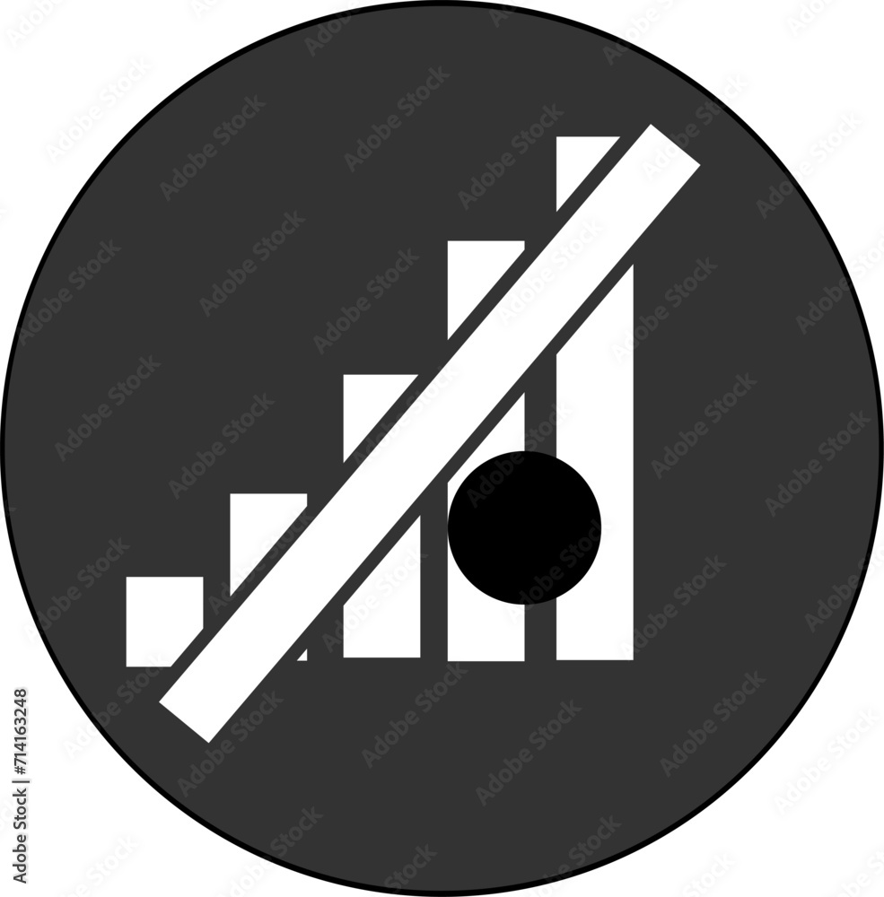Poster signal icon. replaceable vector design.
